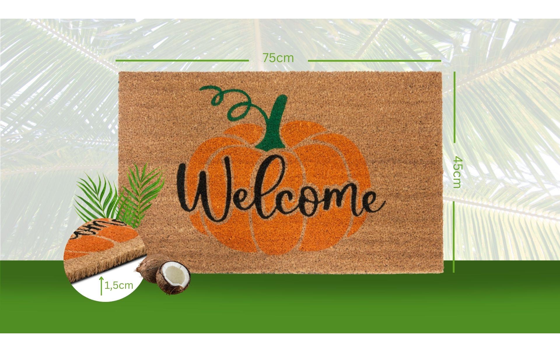Fussmatte Welcome Pumkin 45 cm x 75 cmTürmatte