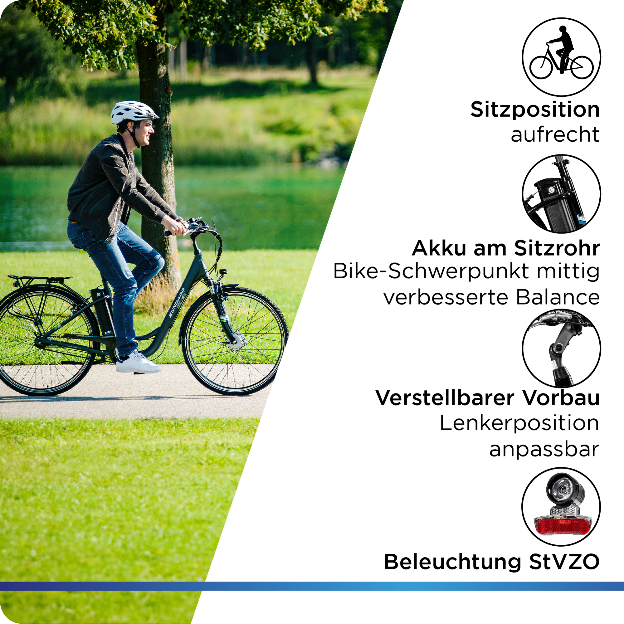 Zündapp Green 3.7 E Bike Damenfahrrad 28 Zoll mit Nabenschaltung 7 Gang anthrazit