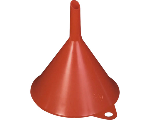 Flessentrechter 140 mm rood