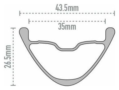 Paire de Roues Enve M635 Chris King 27.5'' | Boost 15x110 - 12x148 mm | 6 Trous