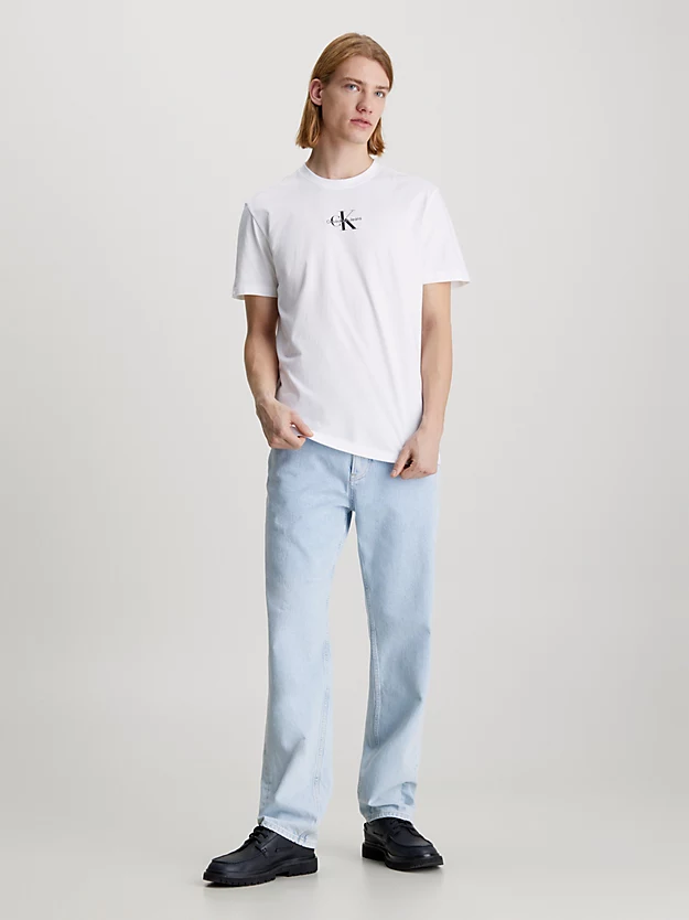 Camiseta de algodão com monograma
