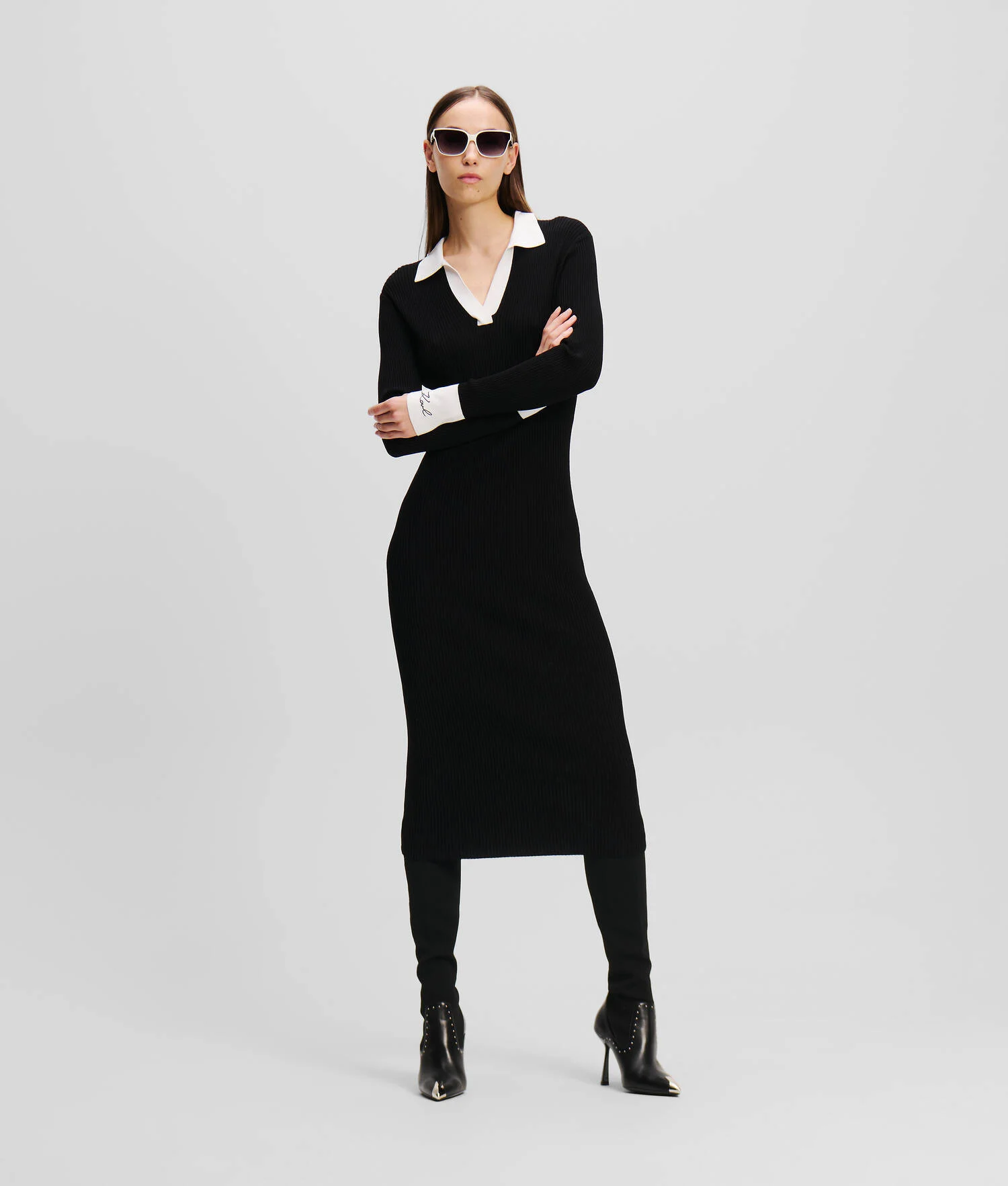 ROBE POLO EN TRICOT KARL ESSENTIAL