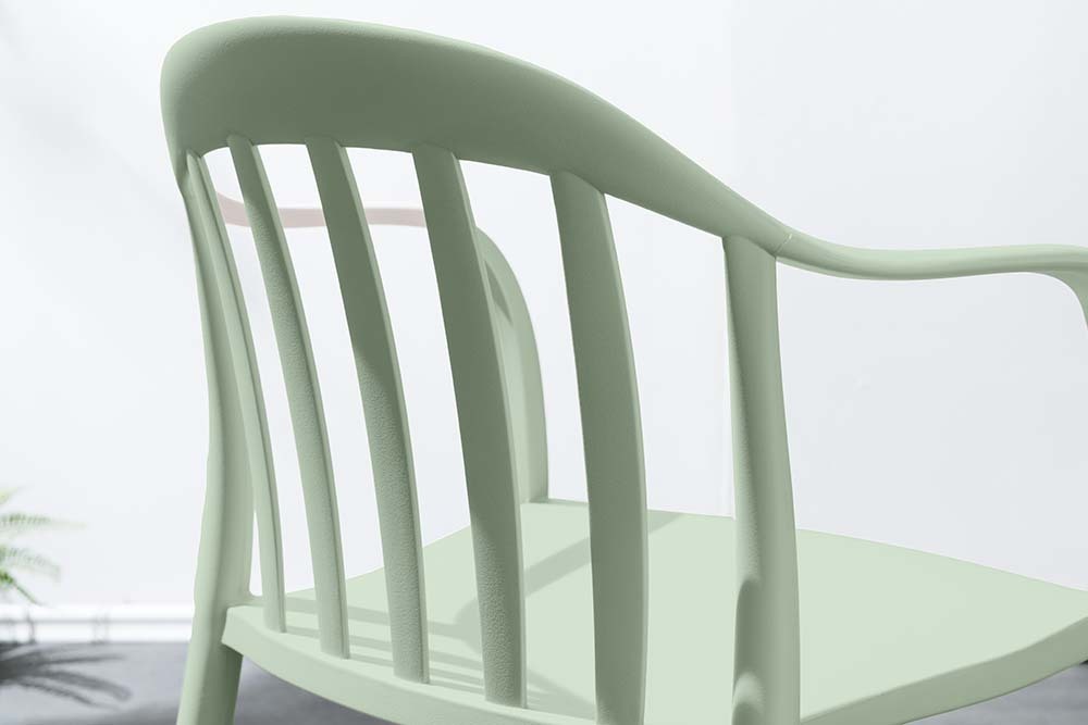 In- und Outdoor Stuhl STUDIO ITALIA salbei stapelbar Kunststoff Gartenstuhl
