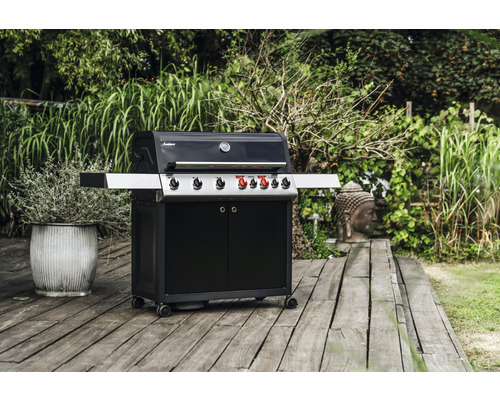 Enders Colorado 6 IK Turbo II 6-pits gasgrill inclusief infraroodbrander, dekselthermometer, gietijzeren rooster