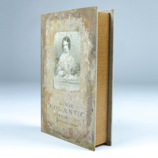 Buchhülle 'Romantic', T 5 cm, B 17 cm, H 26 cm von fischer's lagerhaus