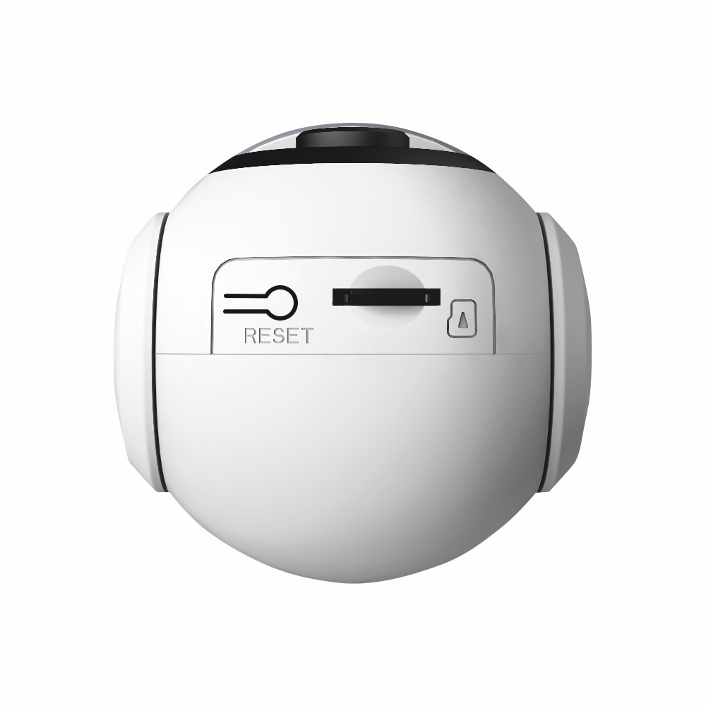 E27 Glühbirne 3MP Mini WiFi IP Kamera 355° mit IR LED Nachtsichtfunktion / Bewegungserkennung / 2-Wege-Audio / Micro SD Kartenslot - Weiss