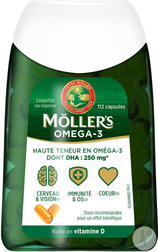 Moller's Oméga-3 Double 112 Gélules