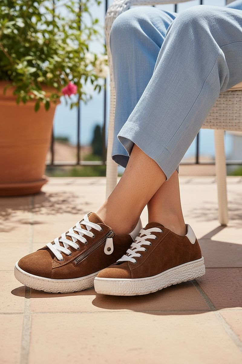Hartjes Phil Sneakers Cognac Dames