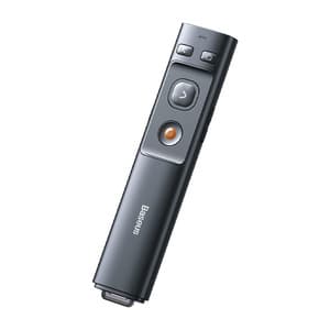 Baseus Orange Dot Multifunksjonell fjernkontroll for presentasjon, med laserpeker - grå