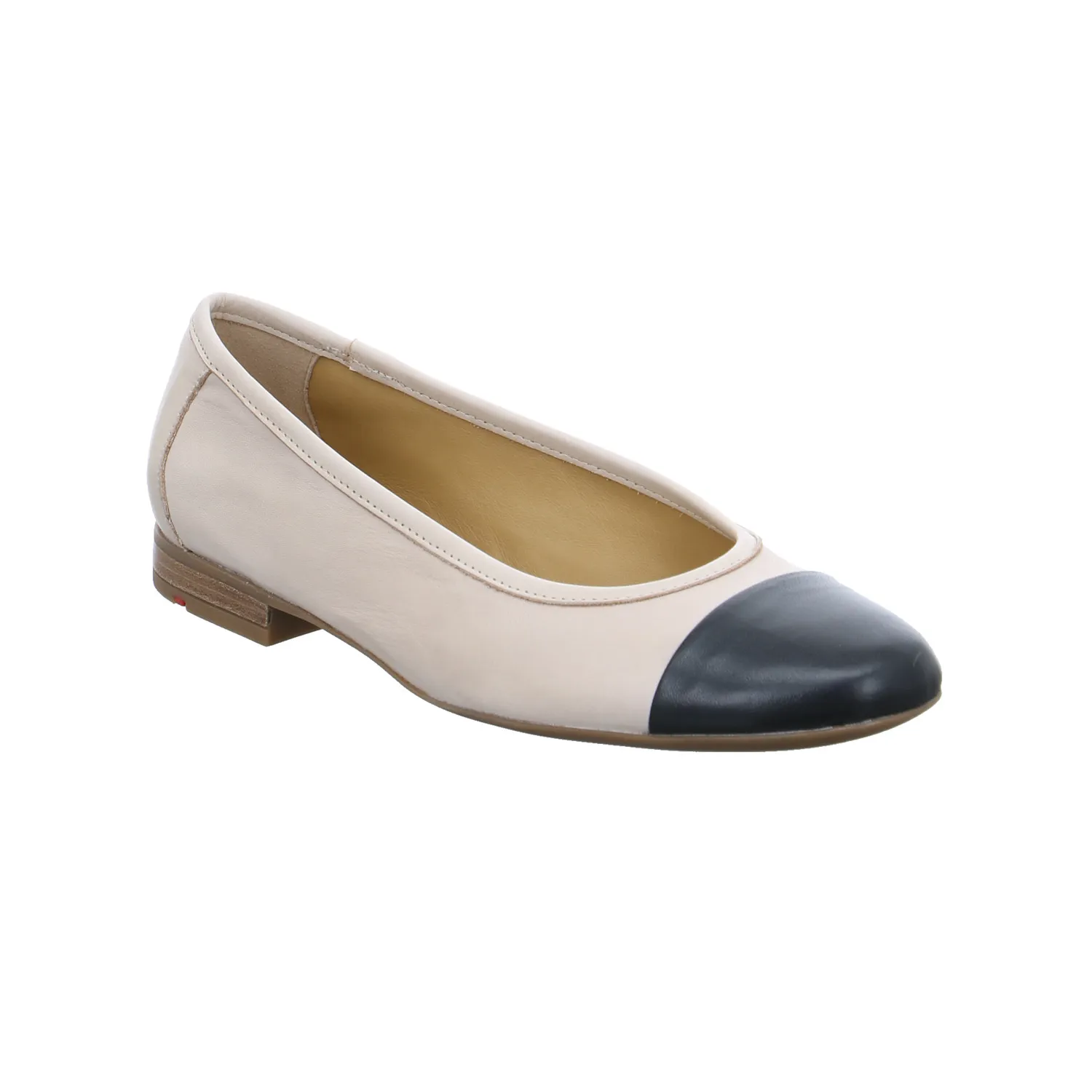 LLOYD Ballerina Beige Leder  mit Lederfutter