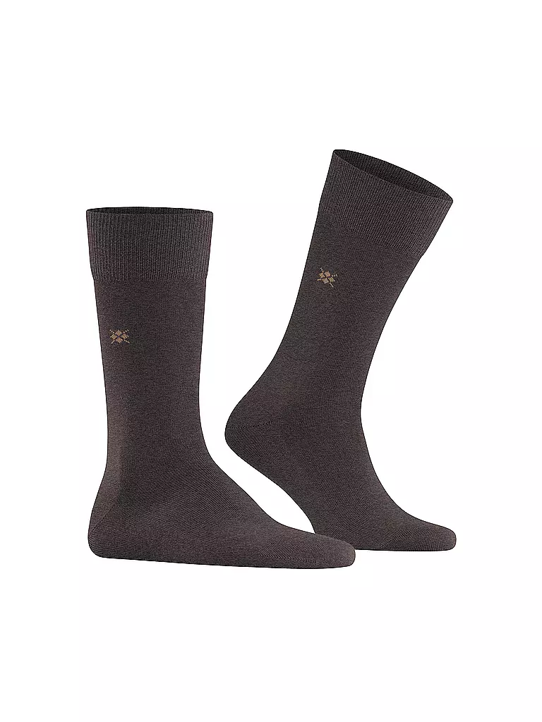 BURLINGTON Herren Socken LEEDS 40-46 brown mel braun