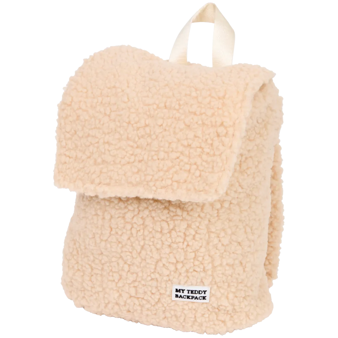 Sac à dos en tissu teddy