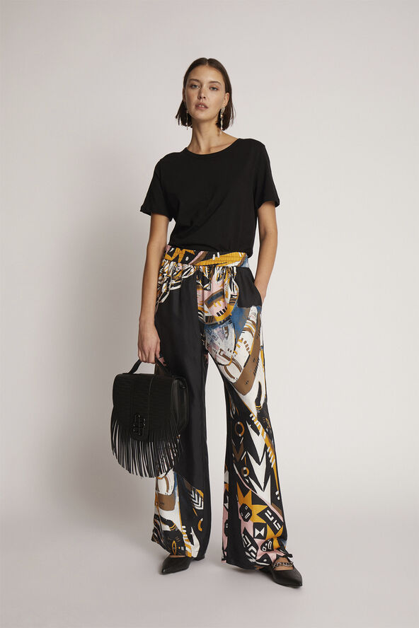 MUNTHE ARUM Silk Pants Black