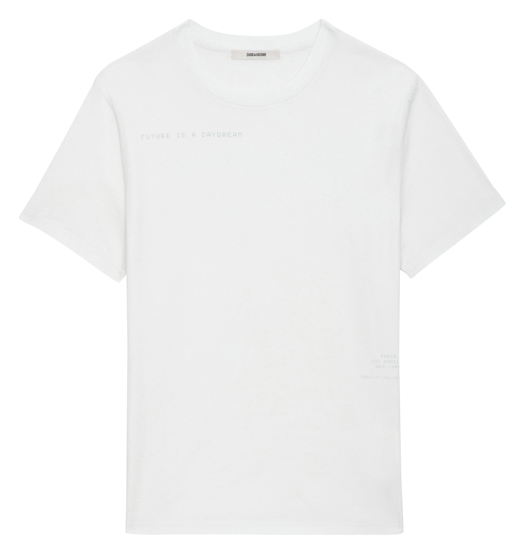 TOMMY - Tee-shirt droit col rond en coton bio | Blanc