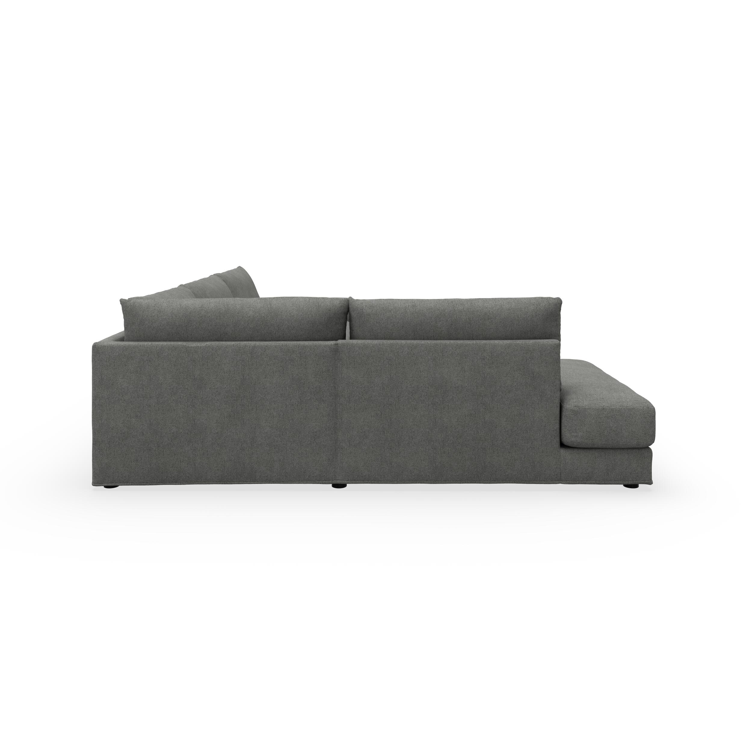 Norsberg venstrevendt hjørnesofa med pufafslutning