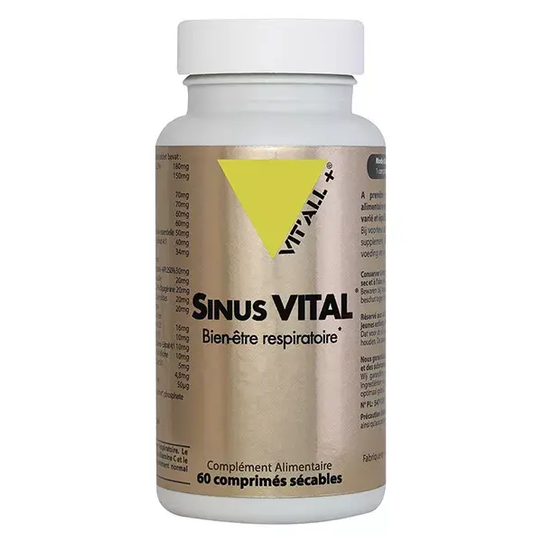 Vit'all+ SINUS VITAL® Bem-estar Respiratório 60 comprimidos sulcados