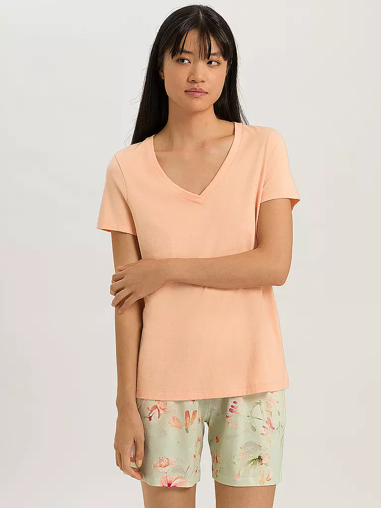 HANRO Pyjamashirt SLEEP & LOUNGE orange