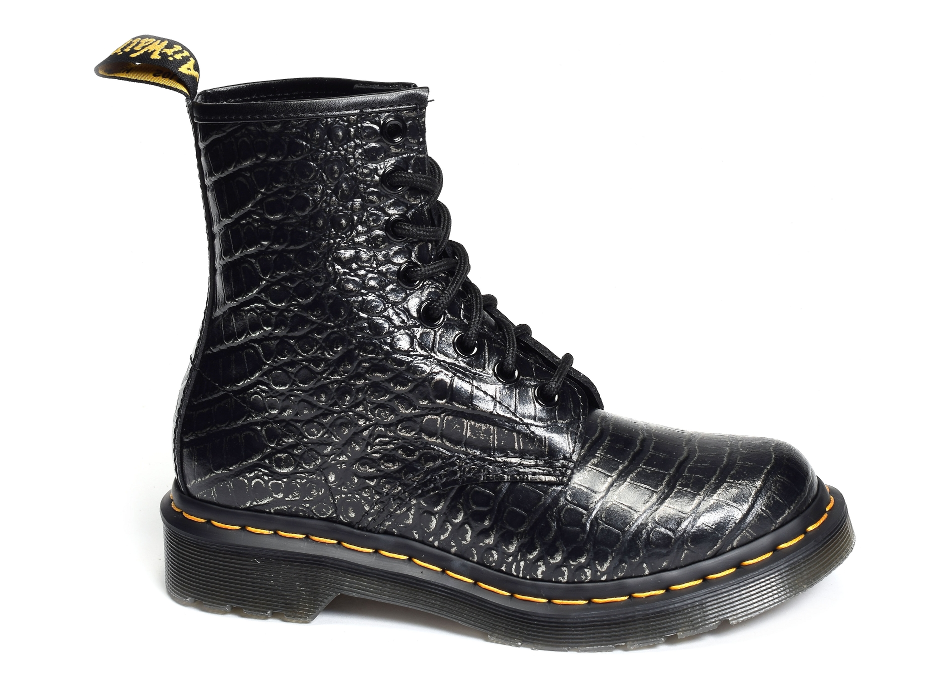1460 wild croc noir