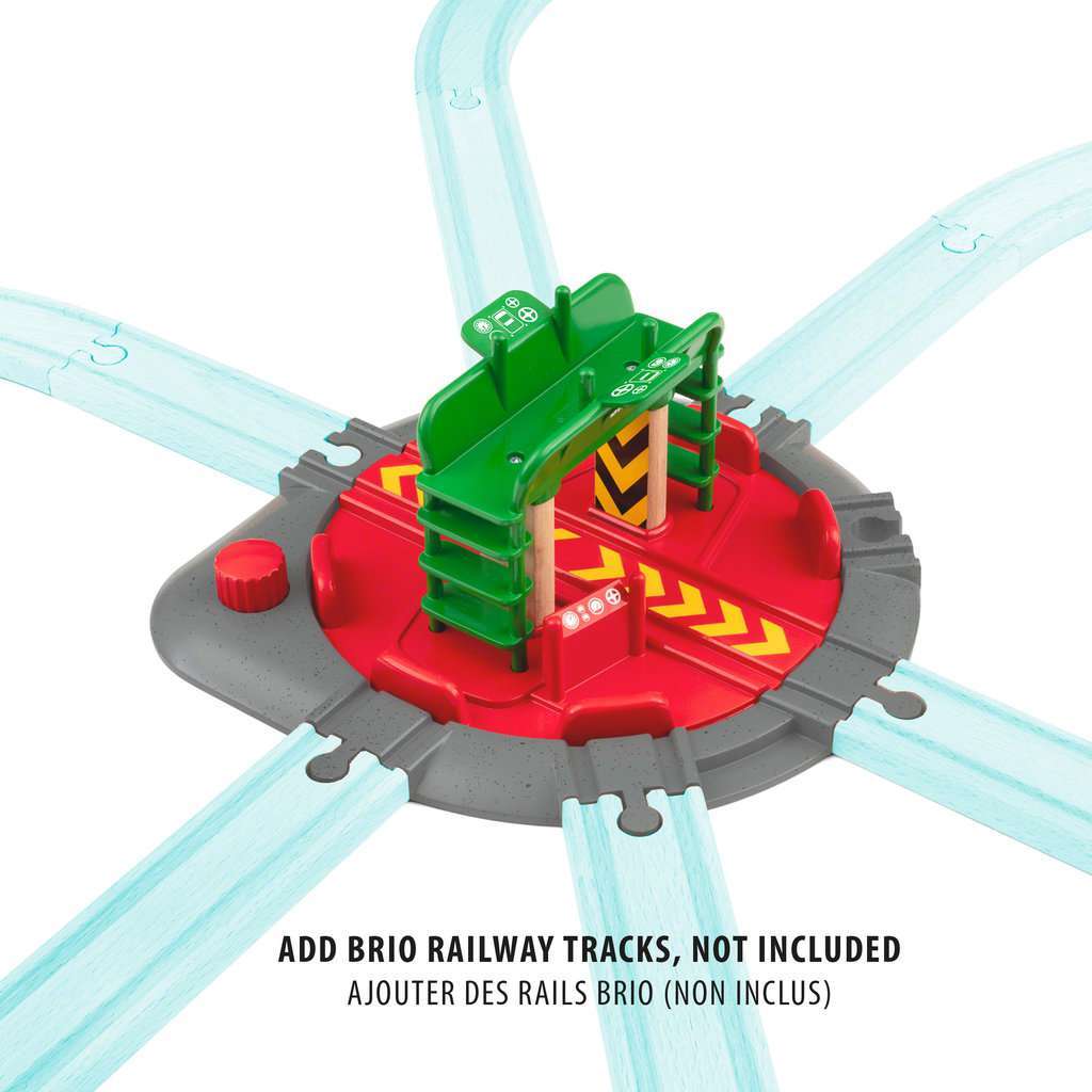 BRIO Spiel Lok-Drehscheibe mit Kontrollbrücke