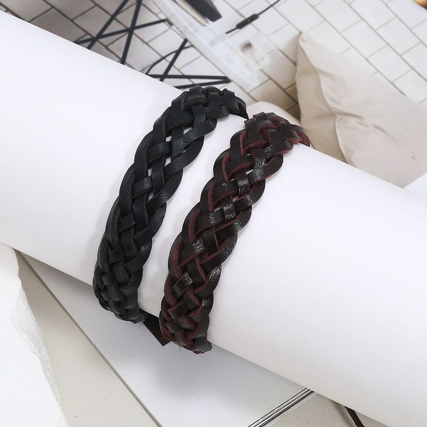 Malnia Home - Geweven armband van imitatieleer