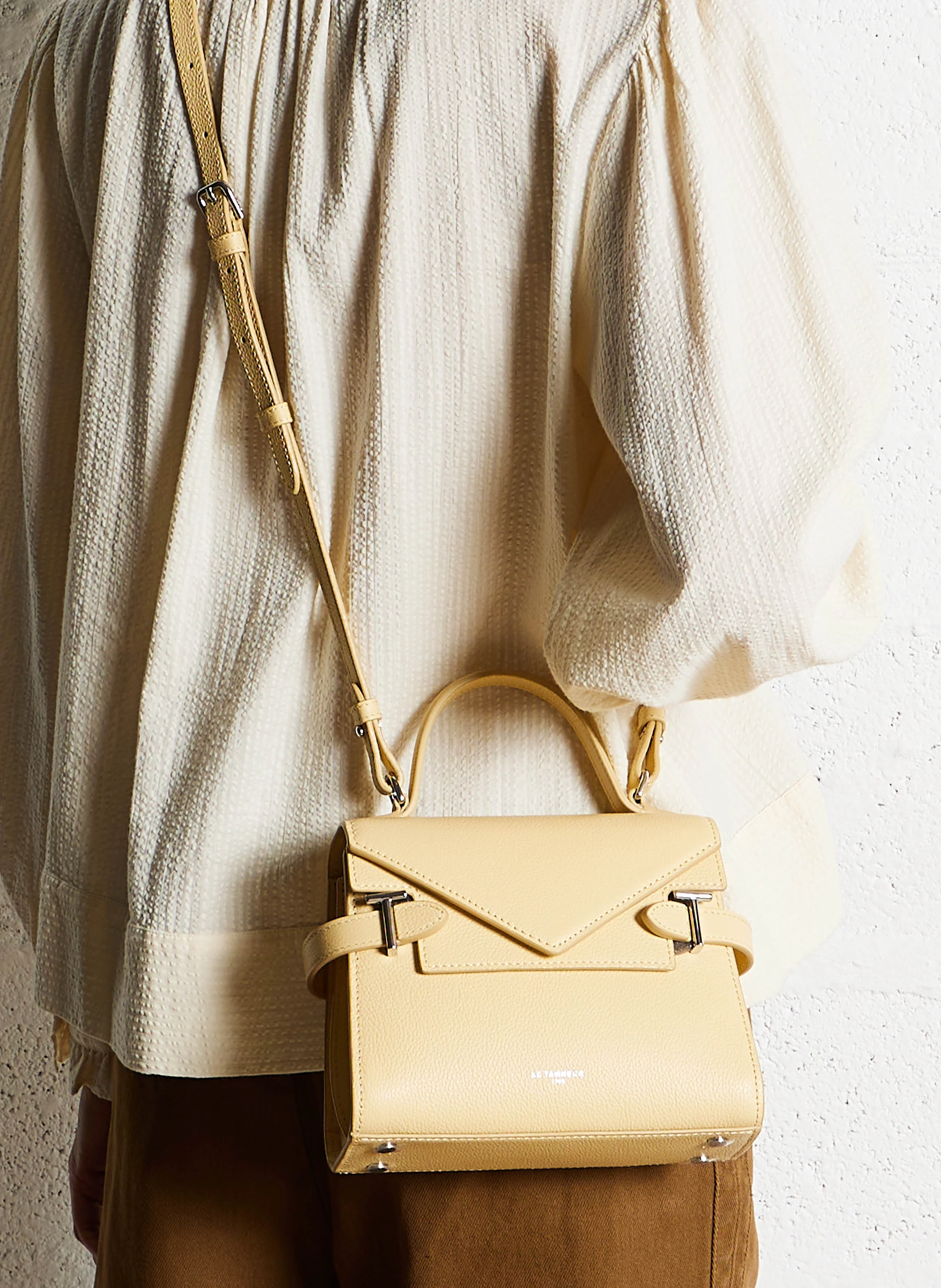 EMILIE - Sac à main en cuir | Jaune