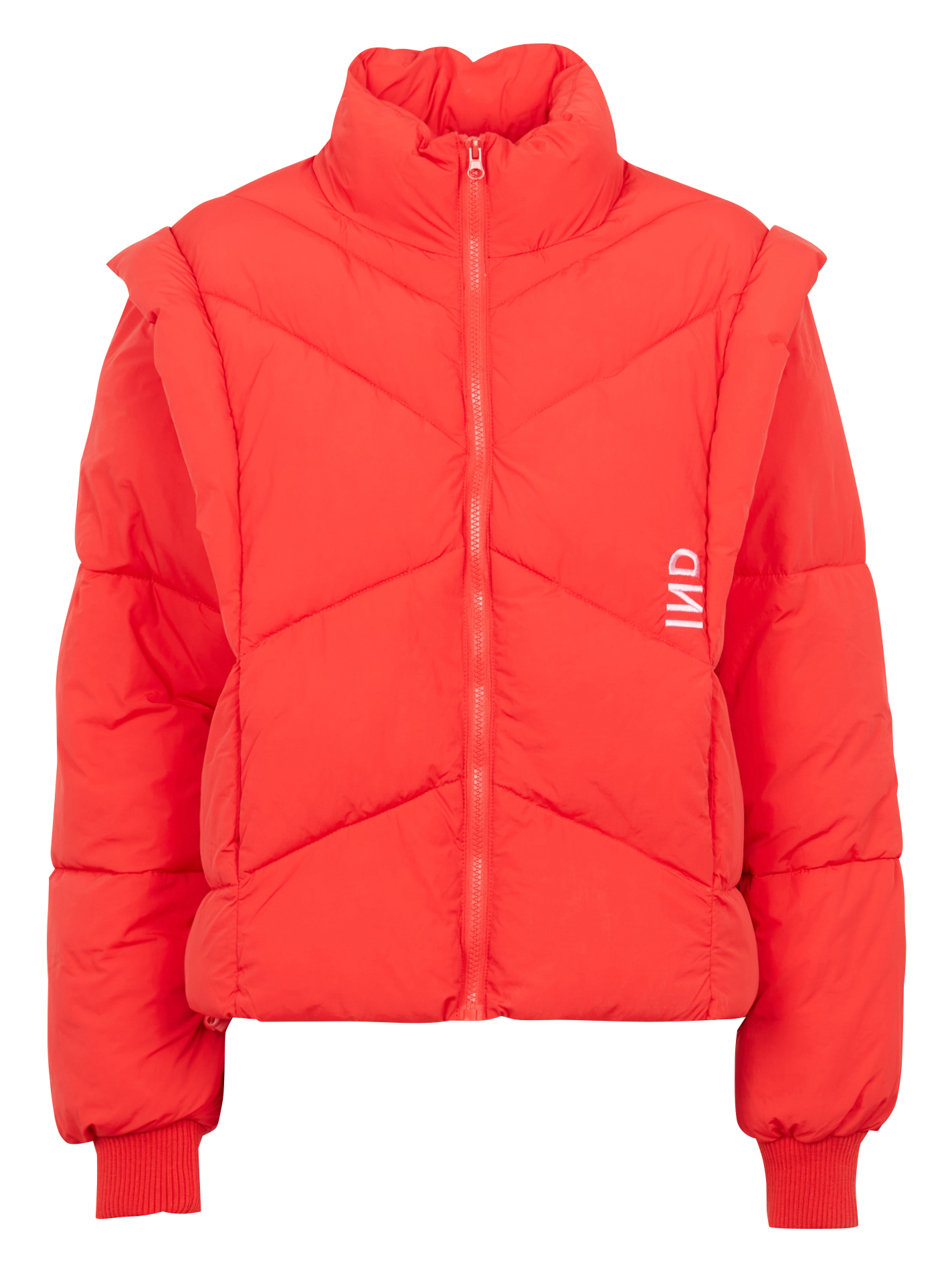 OWINGS - Doudoune col montant avec manches amovibles | Rouge