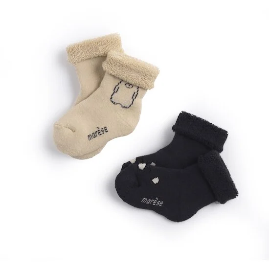 Milk Caramel Lot de 2 paires de chaussettes   Pied ours        de               Marèse