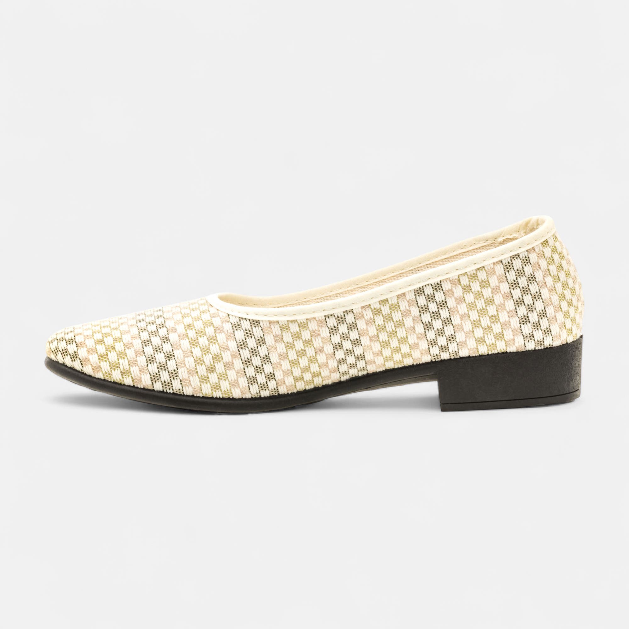 Chaussons ballerines Femme ecru