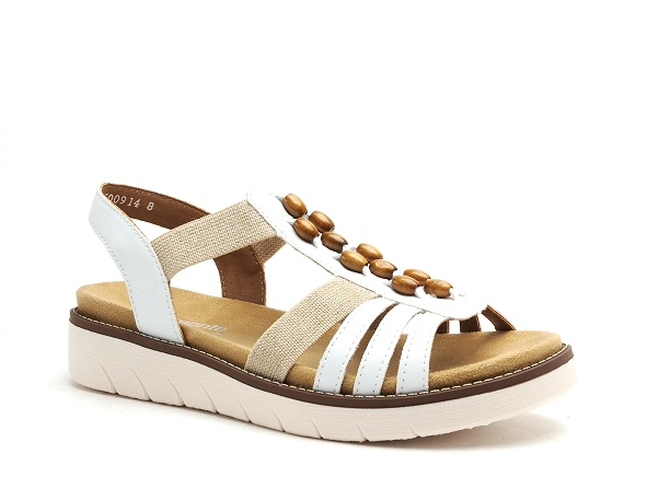 Remonte nu pieds plats femme d2065 femme blanc
