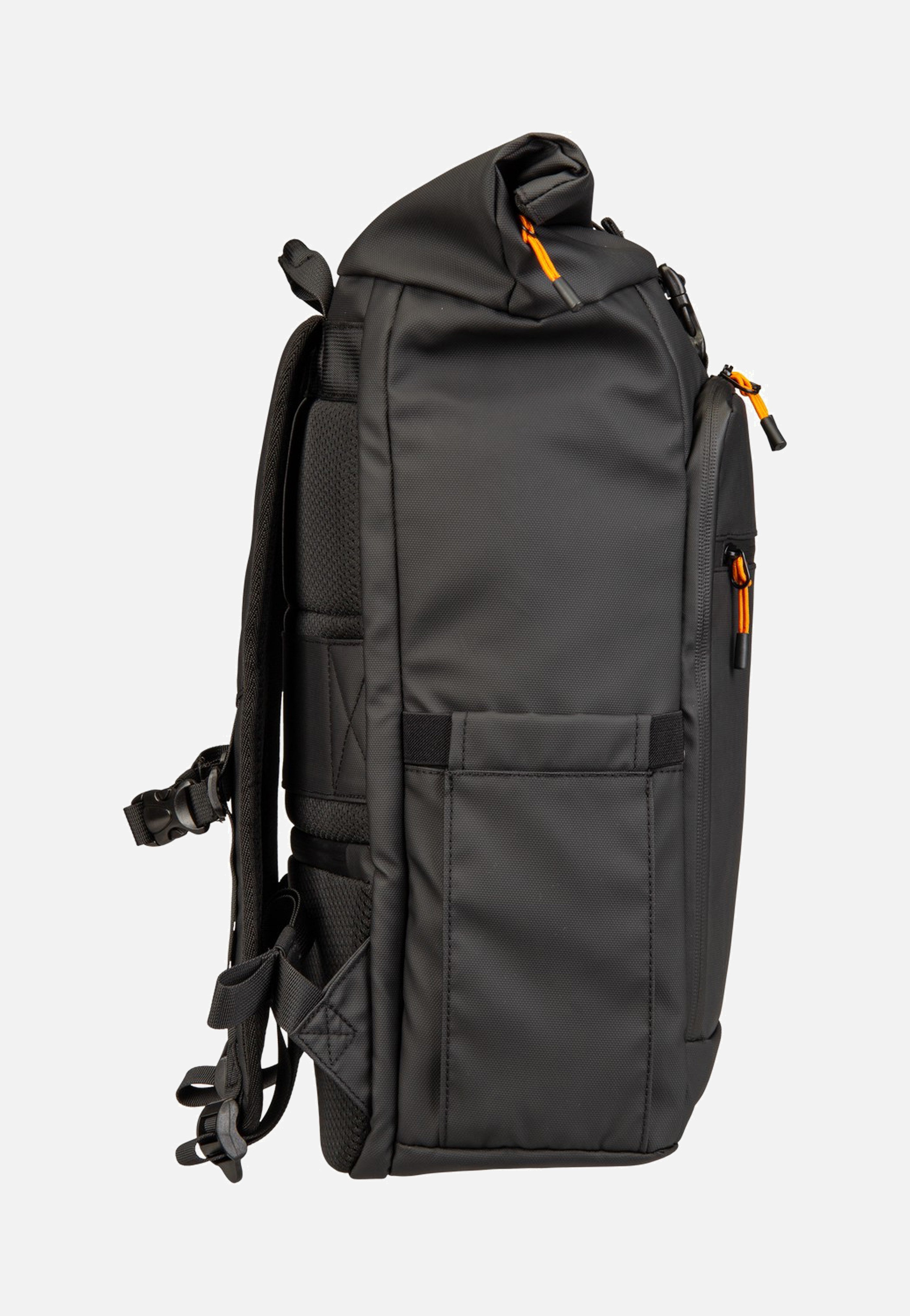 Briize Backpack M Roll-Up Black - Rucksack