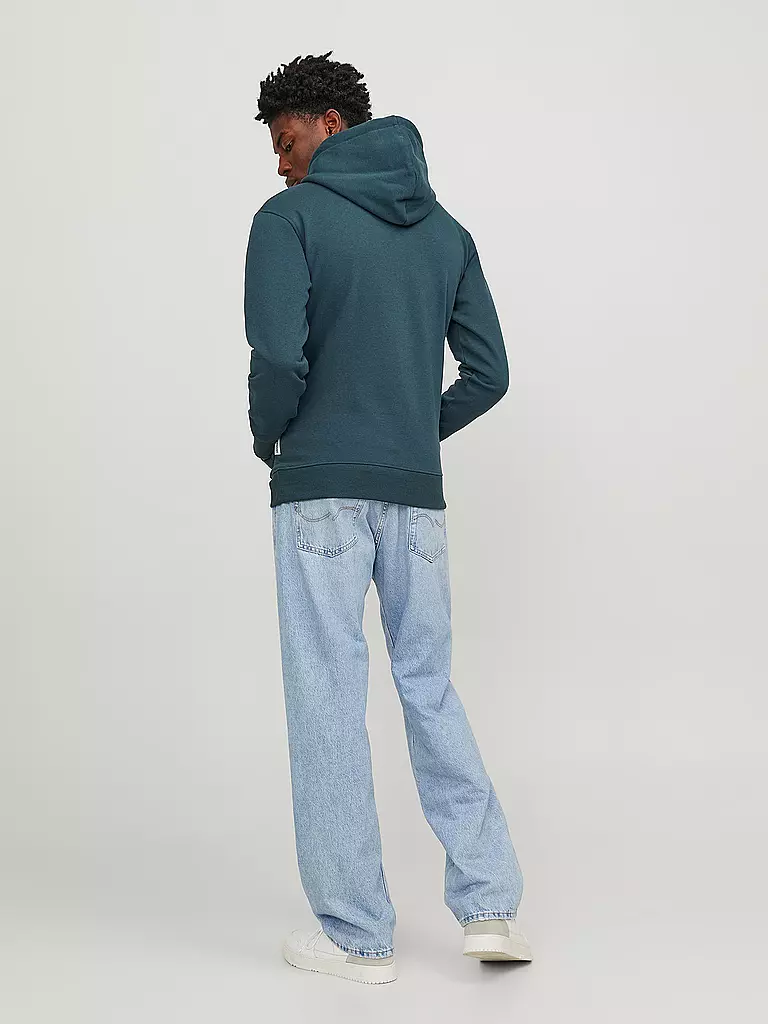 JACK & JONES Kapuzensweater - Hoodie JORLAKEWOOD petrol