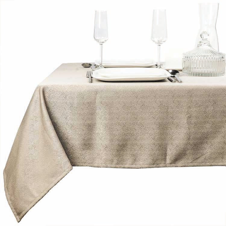 Unique living tafelkleed Oda taupe 150 x 250 cm