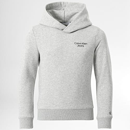 Sweat Capuche Enfant Stack Logo 1293 Gris Chiné
