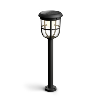 Philips solar sokkellamp Linkable Radii zwart