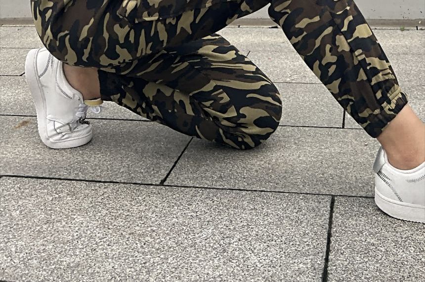 Lexama - High Rise Camo Jogger Cargobroek
