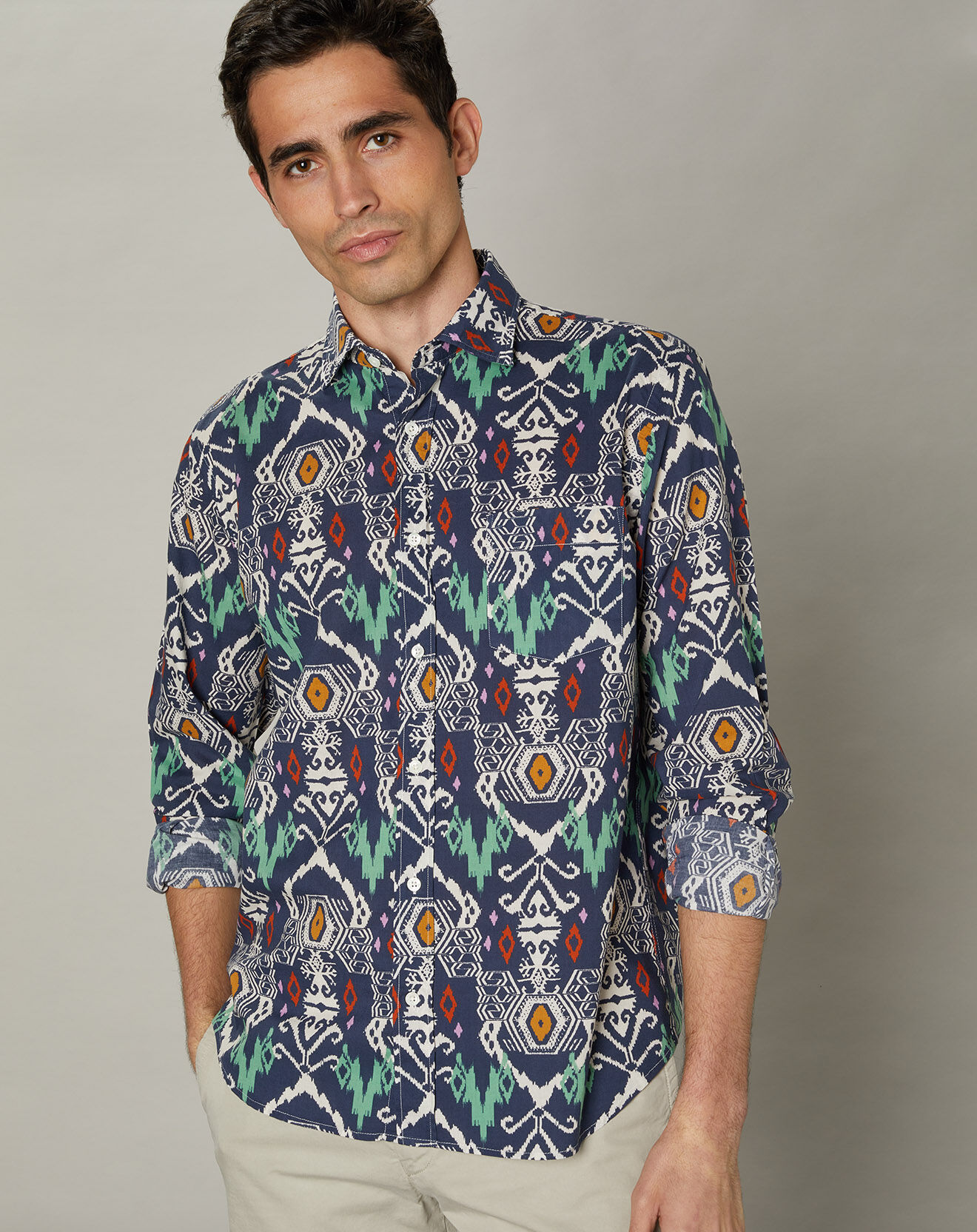 Hartford Chemise regular Paul bleue