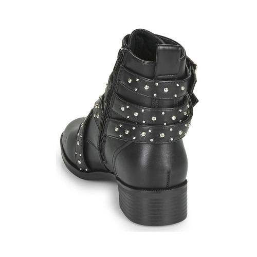 Only - BRIGHT 14 PU STUD BOOT - Noir