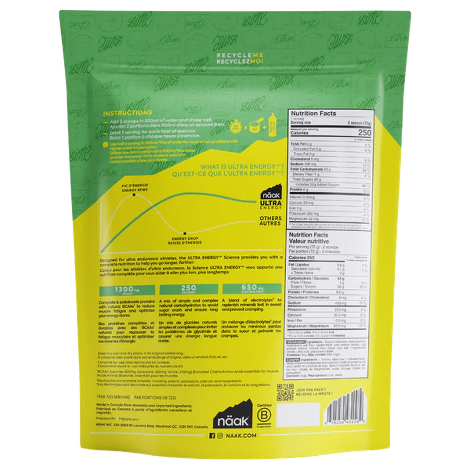 Ultra Energy Drink Mix - Bag