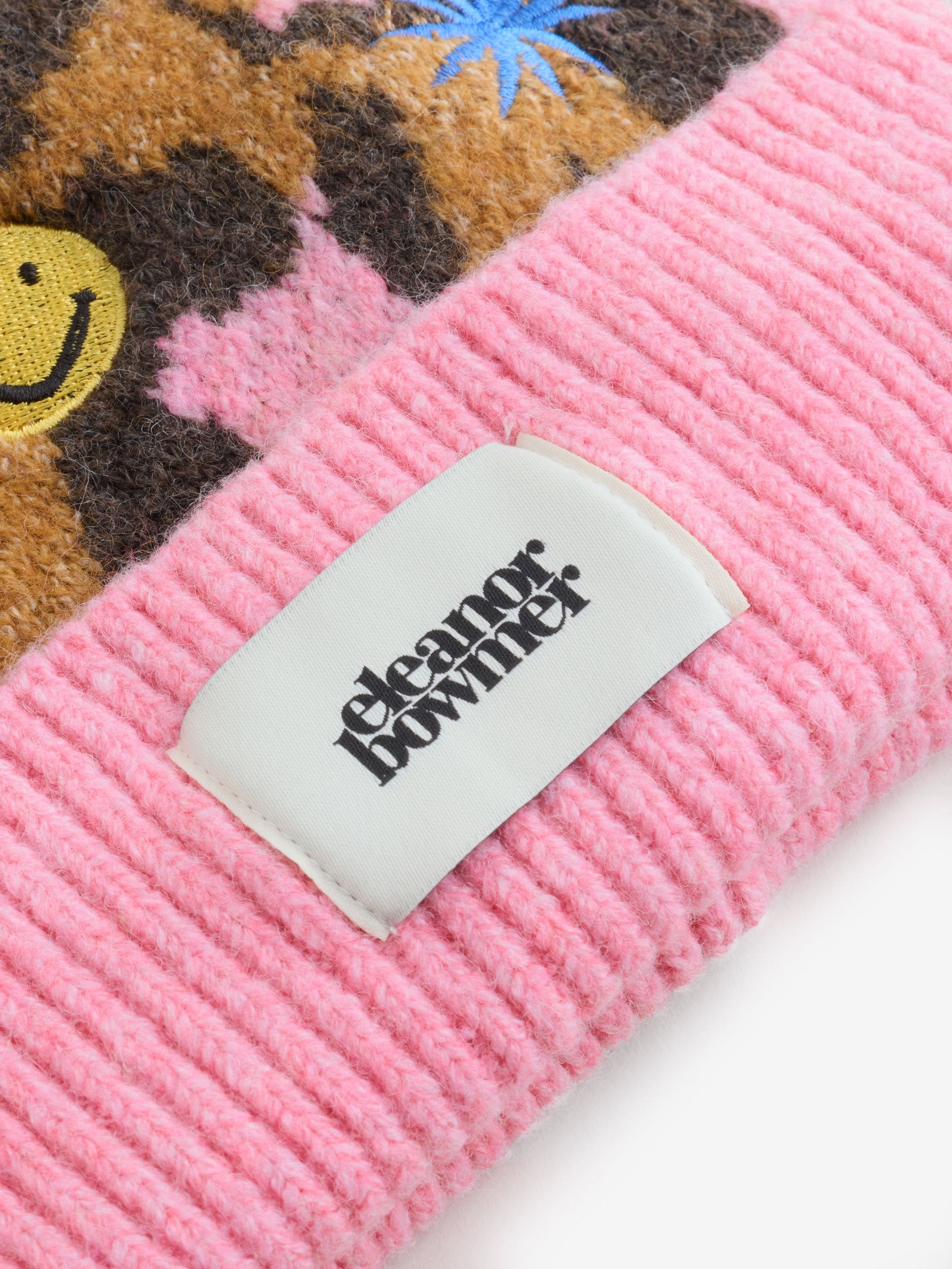 Eleanor Bowmer Leopard Print Embroidered Hat