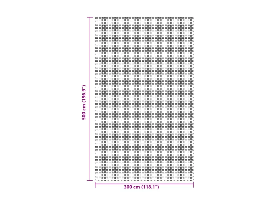 Tapis de tente vert 5x3 m