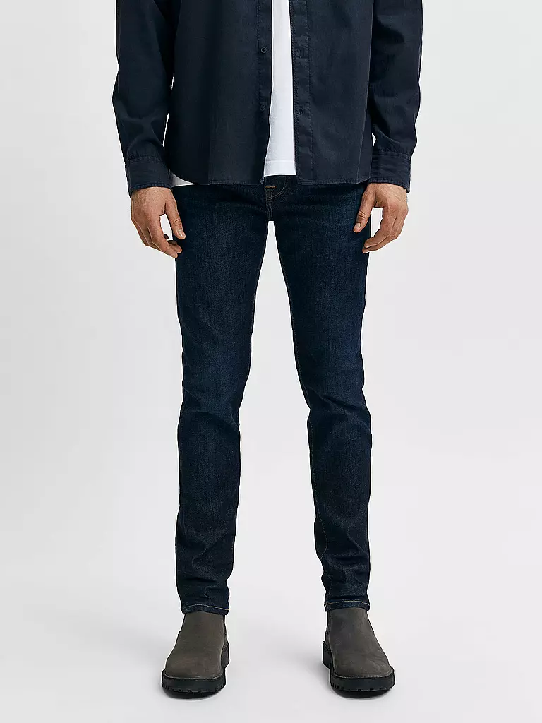 SELECTED Hose Regular Fit blau