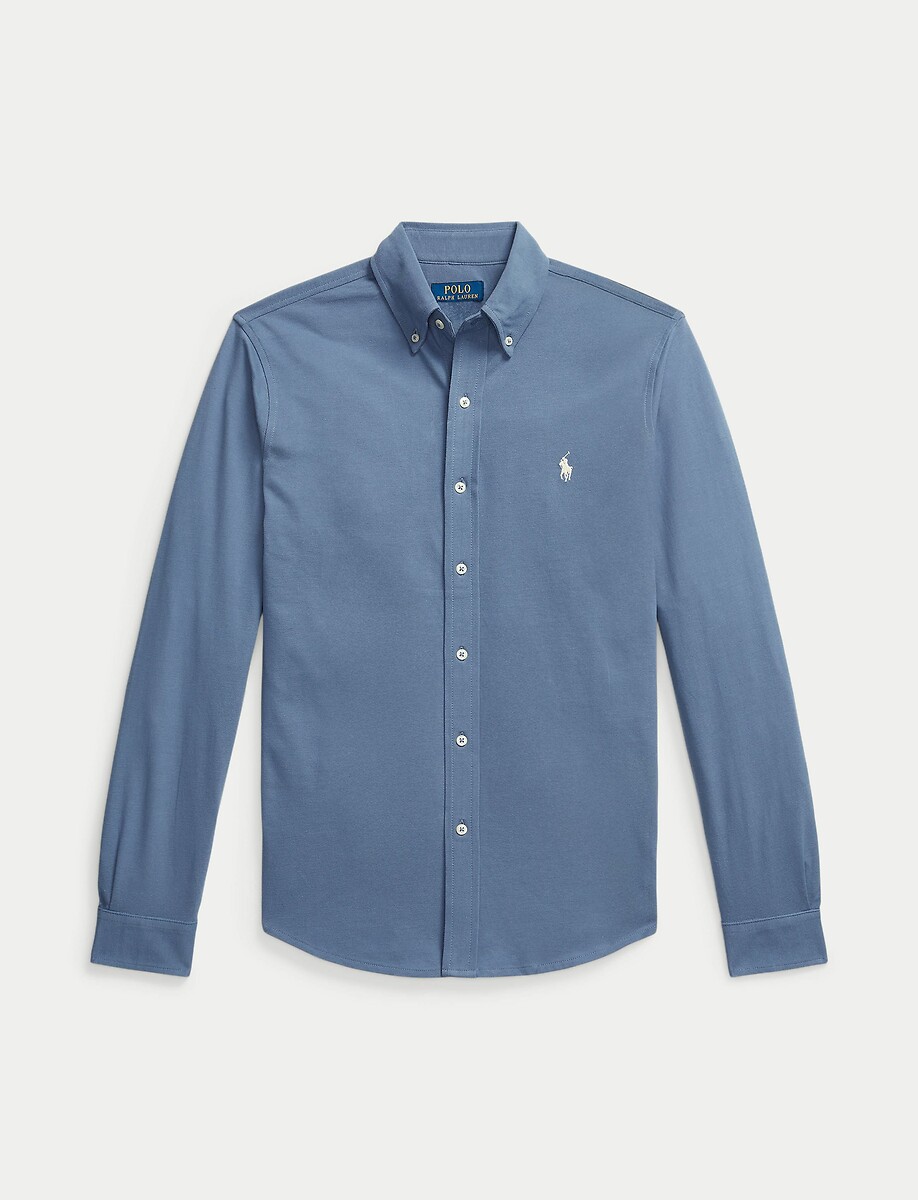 POLO RALPH LAUREN<br>Camisa de algodão piqué ultraleve