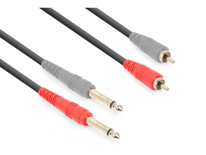 Vonyx CX324-1 6.3 mm Klinke - Cinch 1.5 m Audiokabel 2x 6.3 Klinke - 2x Cinch, 1.5m