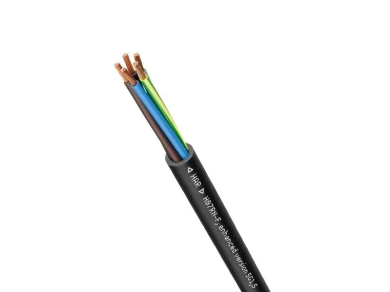 Lapp H07RN-F, Mellemspændingskabel, Sort, Gummi, Kobber, 1.5 mm², 28,8 kg/km