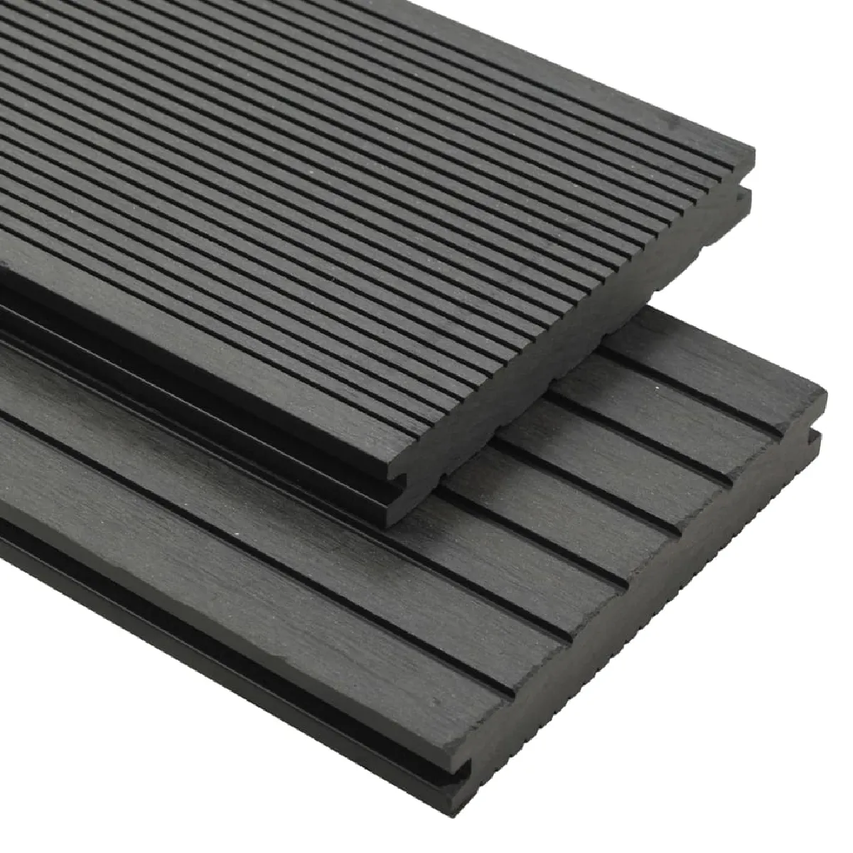 vidaXL Panneaux de terrasse WPC solides - Gris