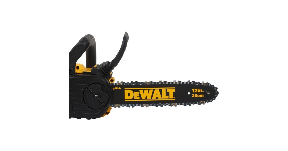 DEWALTDCM565N-XJ 18V XR Brushless Compacte kettingzaag 30cm elektrische kettingzaag  (Geel/zwart, Accu en oplader niet inbegrepen)