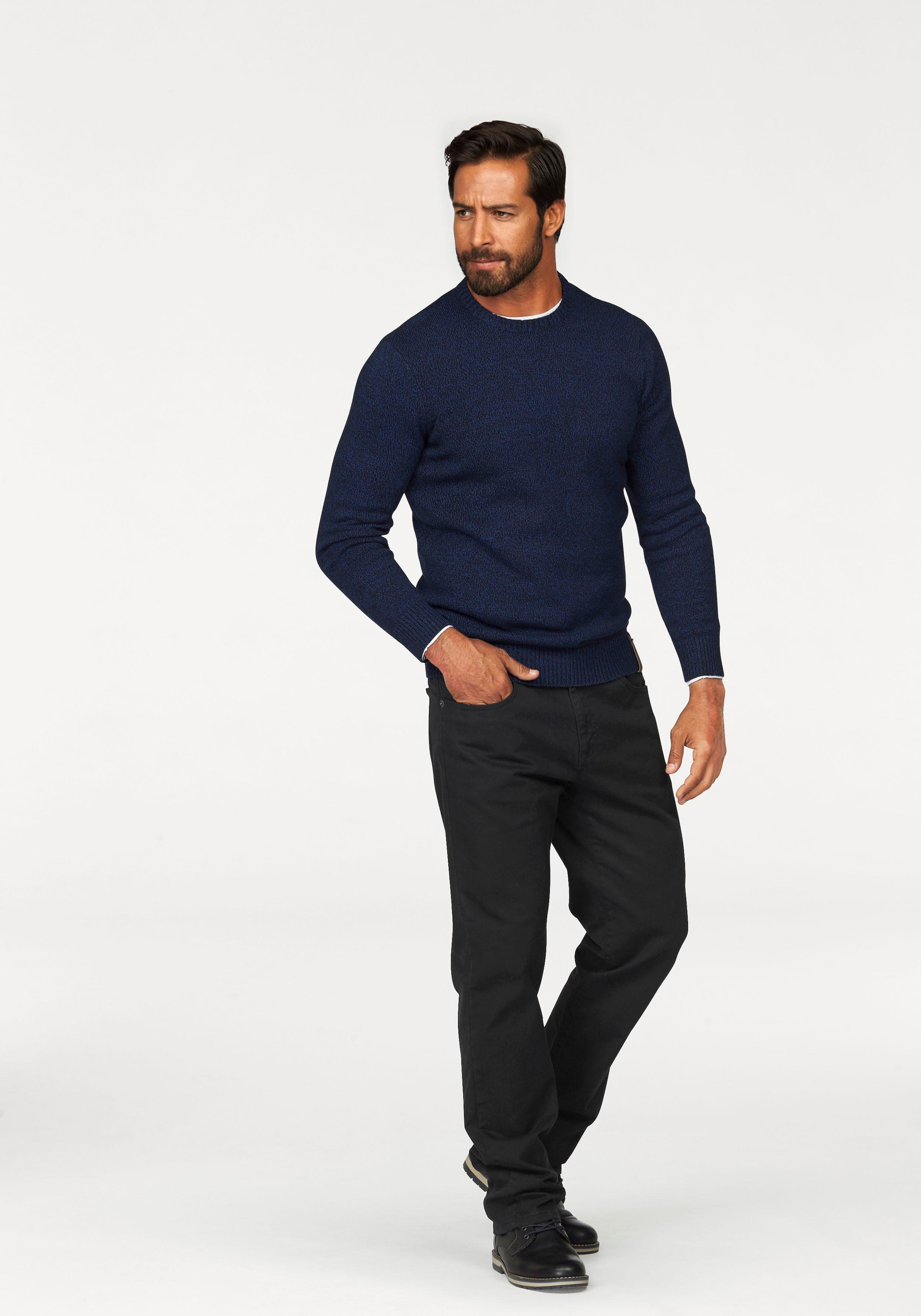 Man's World Dehnbund-Hose  Stretch - bequem mit seitlichem Gummizug
