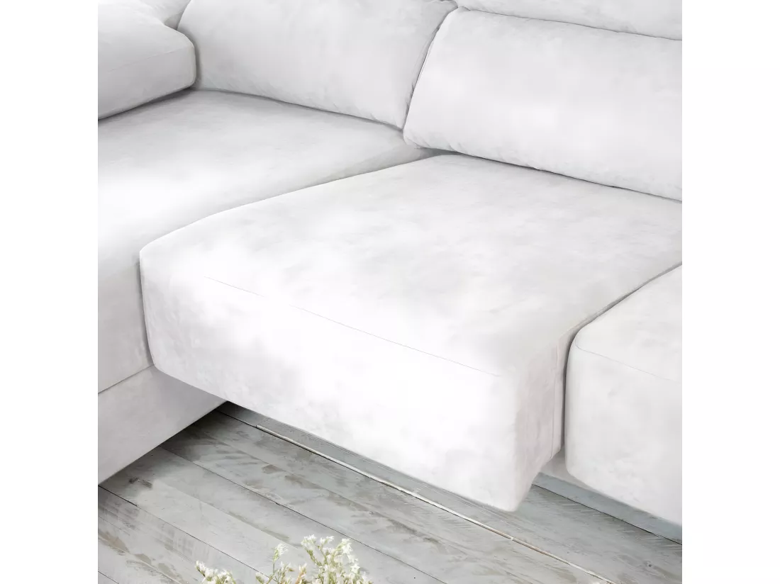 Canapé d'angle textile Beige 295x103