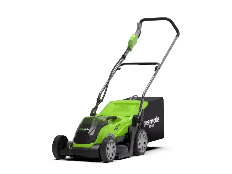 Greenworks G40LM35, Skubbe plæneklipper, 500 m², 35 cm, 2 cm, 7 cm, 400 m²