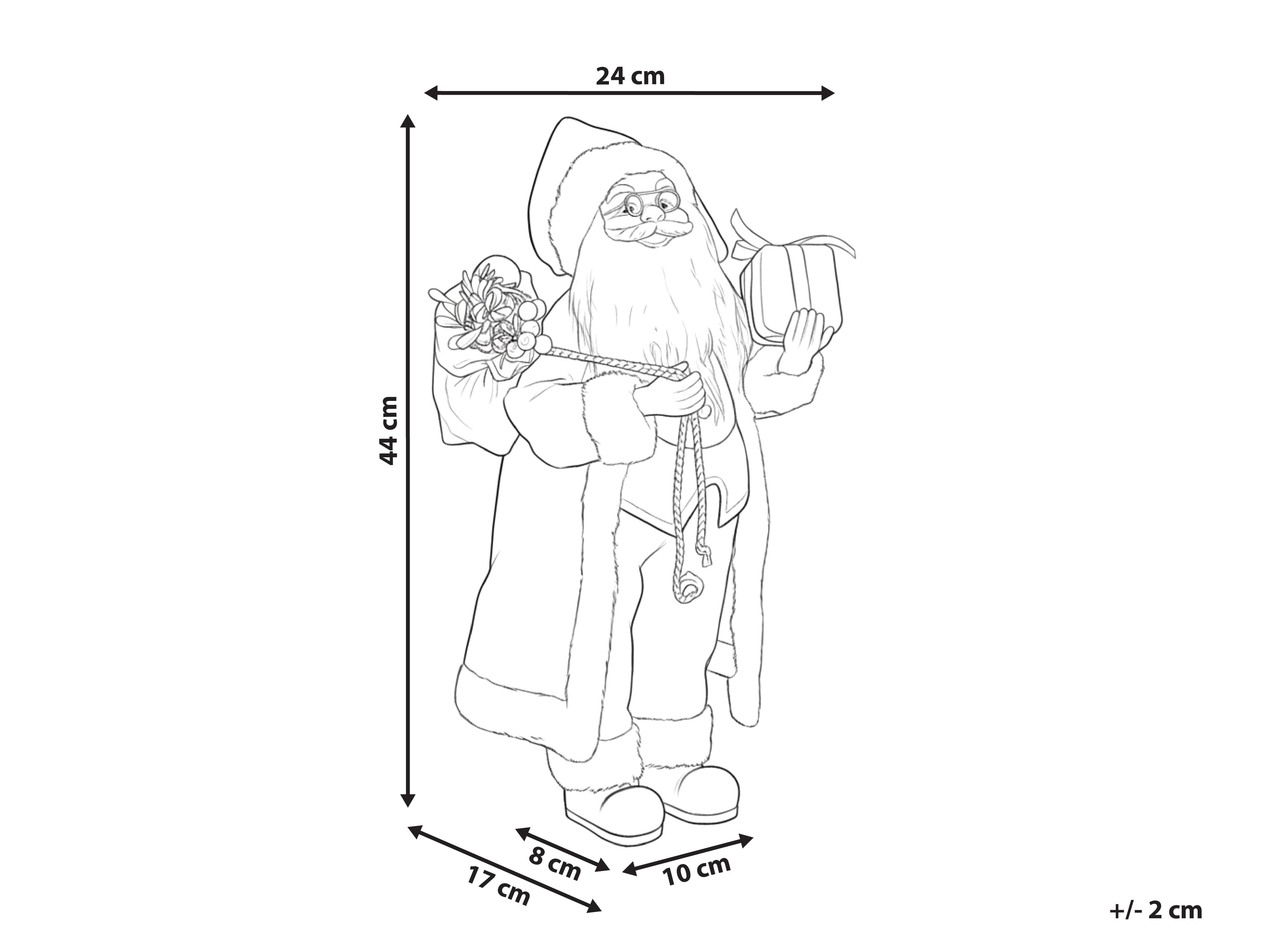 Kerstdecoratie RAMVATN Kerstman 44 cm Rood